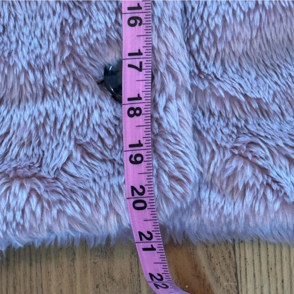 Free People Pink Teddy Jacket with Faux Fur Trim - Picture 6 of 8